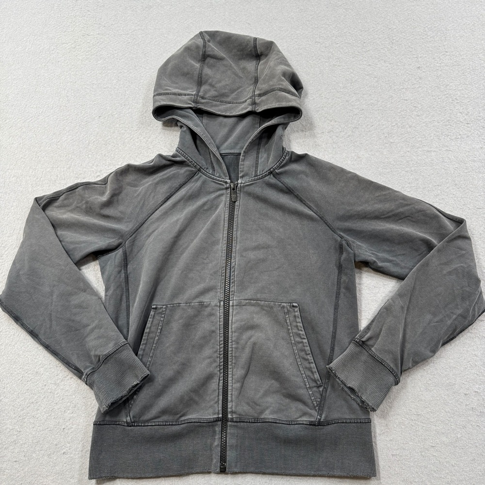 Lululemon Scuba Hoodie Women's Small Gray Zip Up Fleece Activewear Athleisure